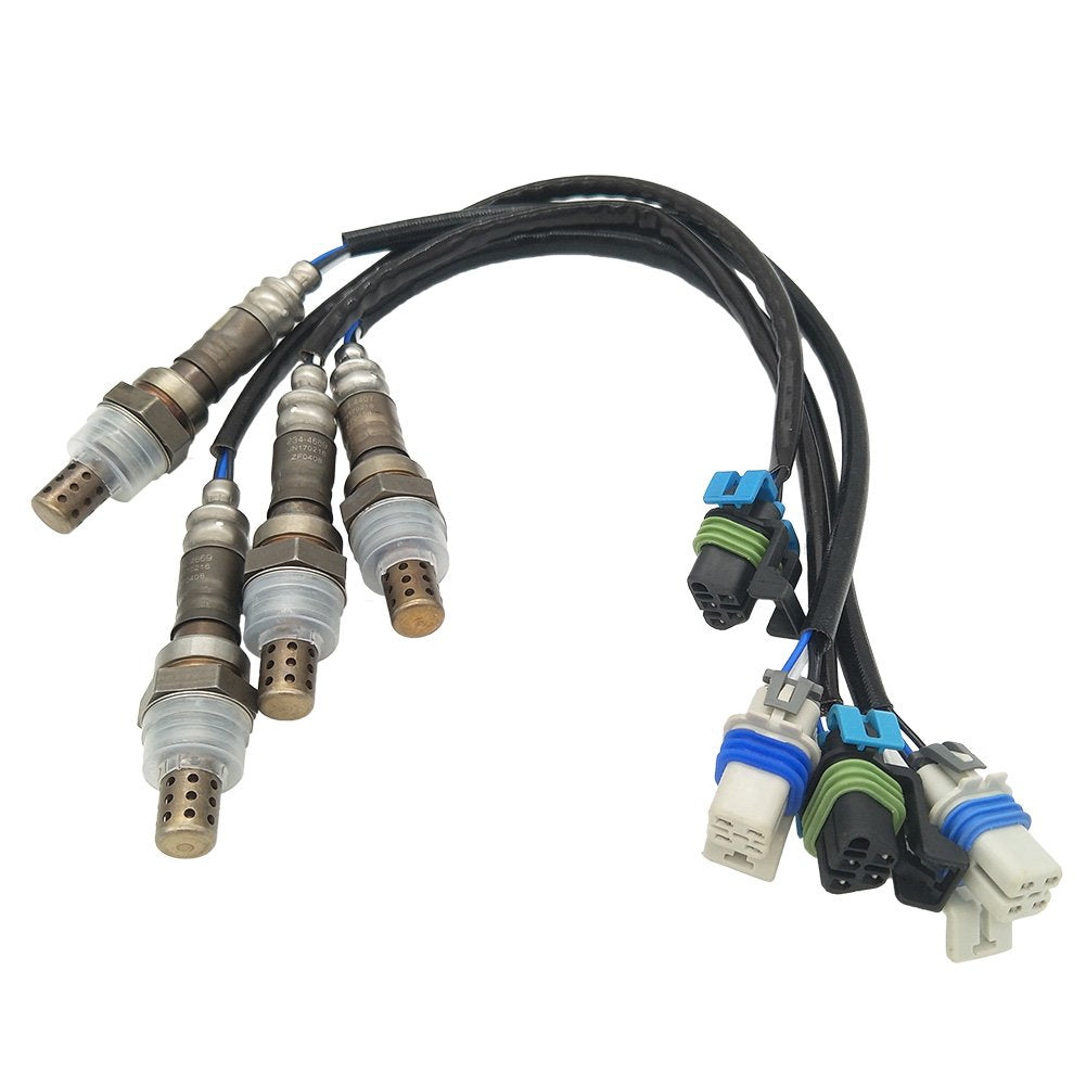 4pcs Heated Oxygen Sensor Replacement for Escalade Silverado 1500 2500 Yukon Sierra 1500 2500 3500 H2 6.0L 2003-2006 Pack of 2 G153199