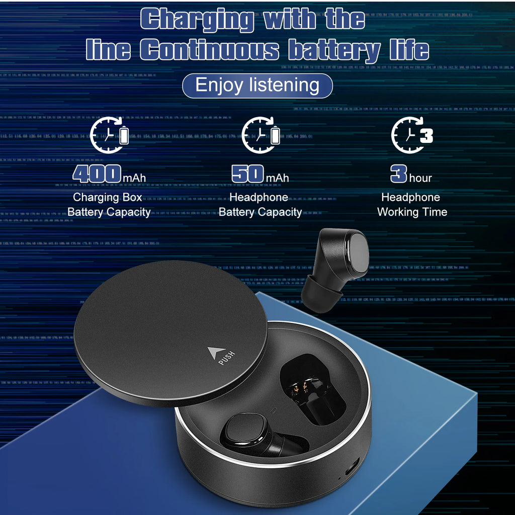 True Wireless Earbuds IPX5 Waterproof with Mic - Black A153