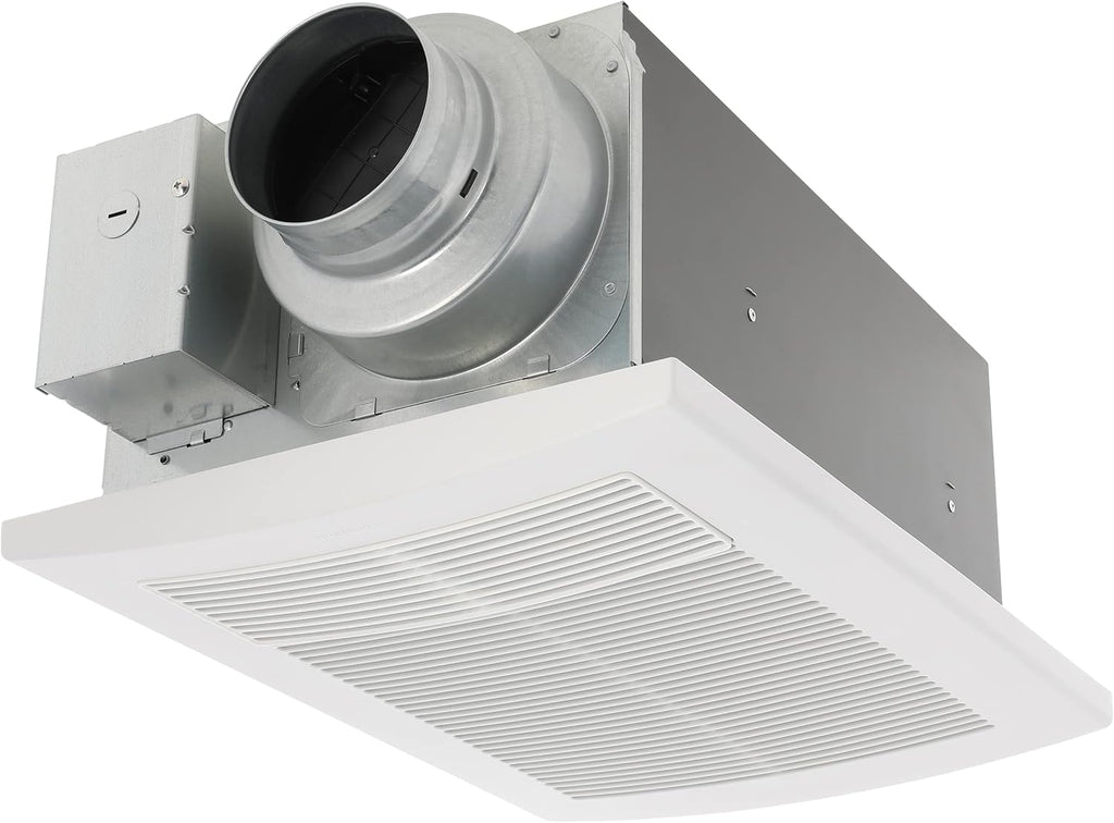 WhisperWarm DC Bathroom Fan with Heater, 50-80-110 CFM E497