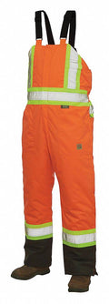 2x Hi-Vis Insulated Bibs, Florescent Orange Z51219