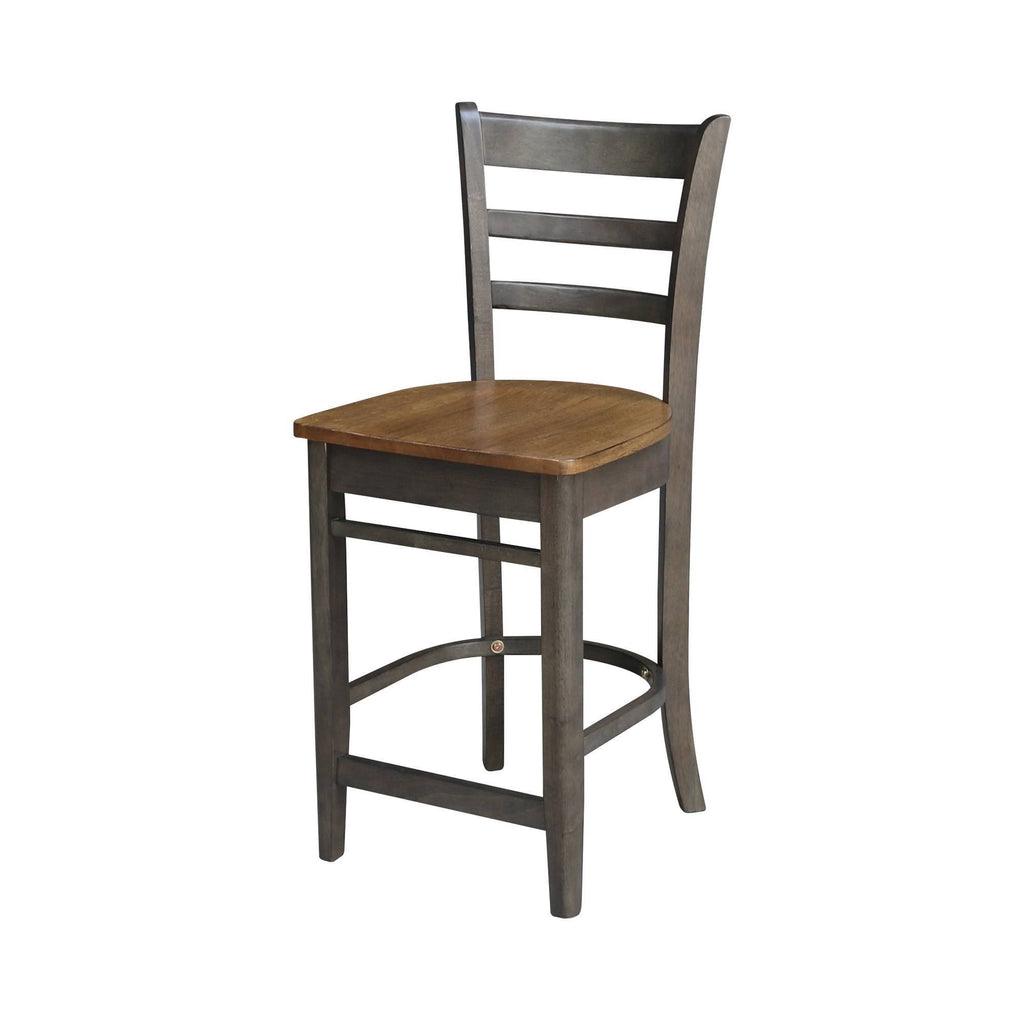 Round Pedestal Gathering Height Table with 2 Counter Height Stools - 3 Piece Set B841