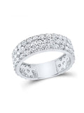 14kt White Gold Diamond Pave Band Ring 2-7/8 Cttw H84443