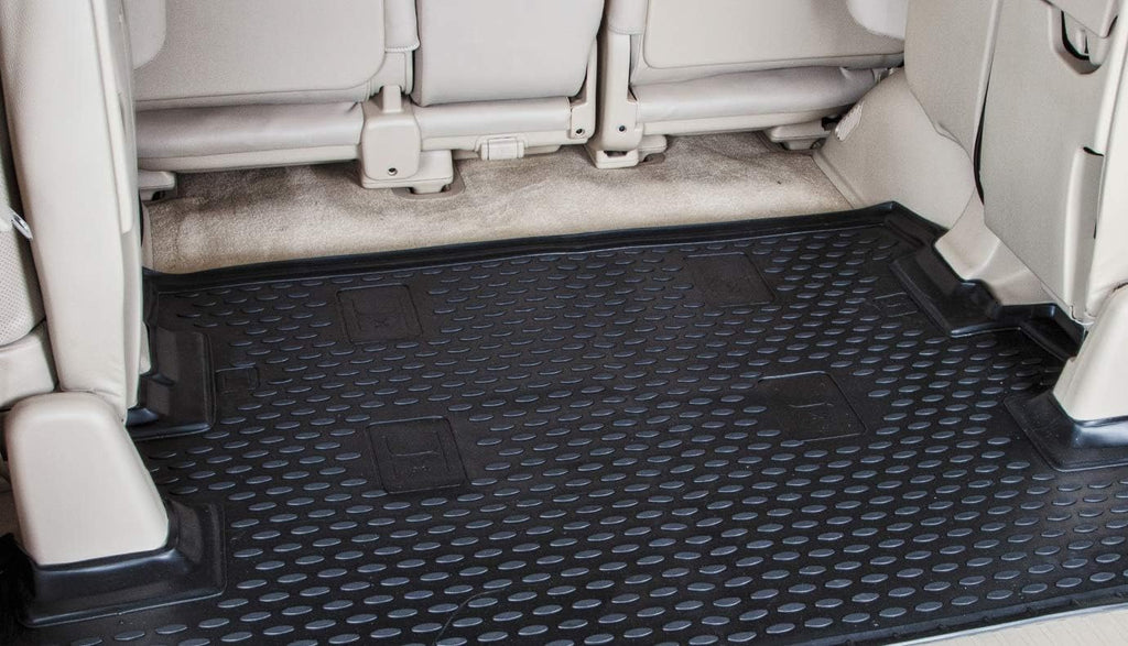 Black All Weather Cargo Trunk Liner Floor Mat Pack of 2 X882242