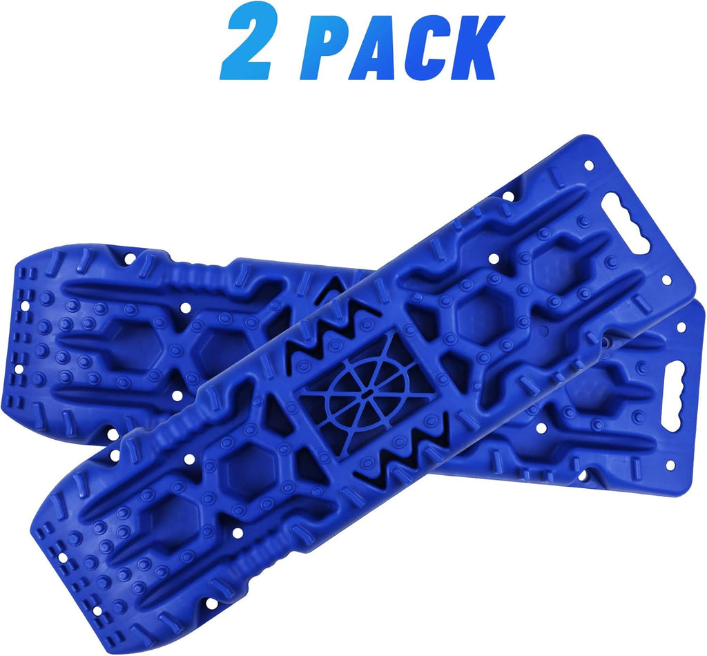 Blue 10Tons Traction Boards Set of 2, 43” x 12.5” x 2.5” B190913
