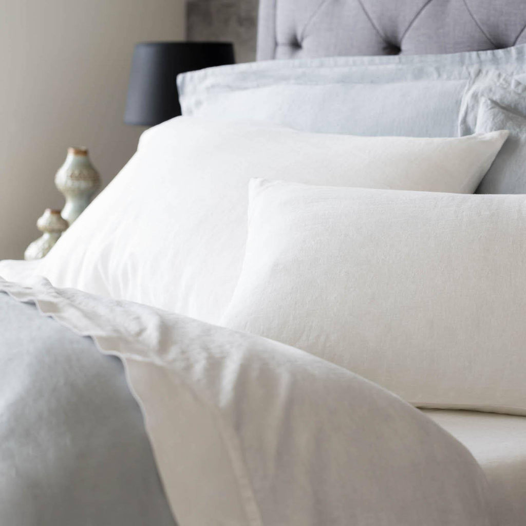 White Cal King French Linen T7338