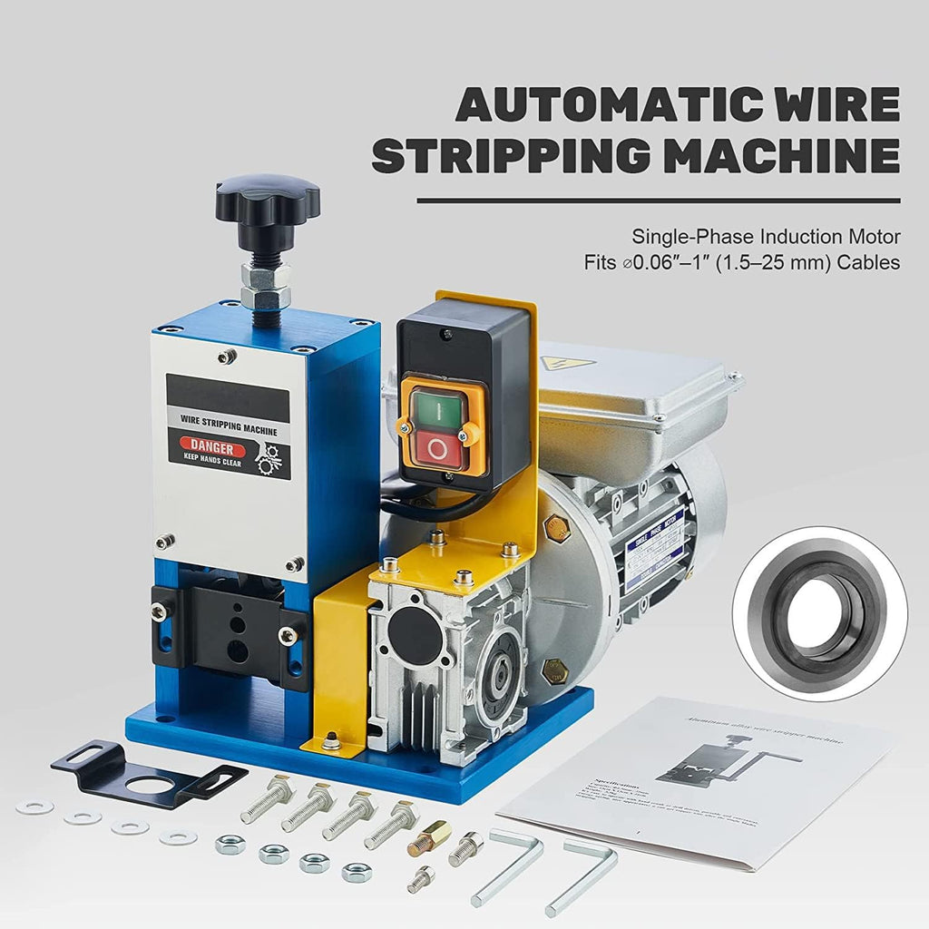 Automatic Electric Wire Stripping Machine, Aluminum Alloy, 1.5mm-25mm V841