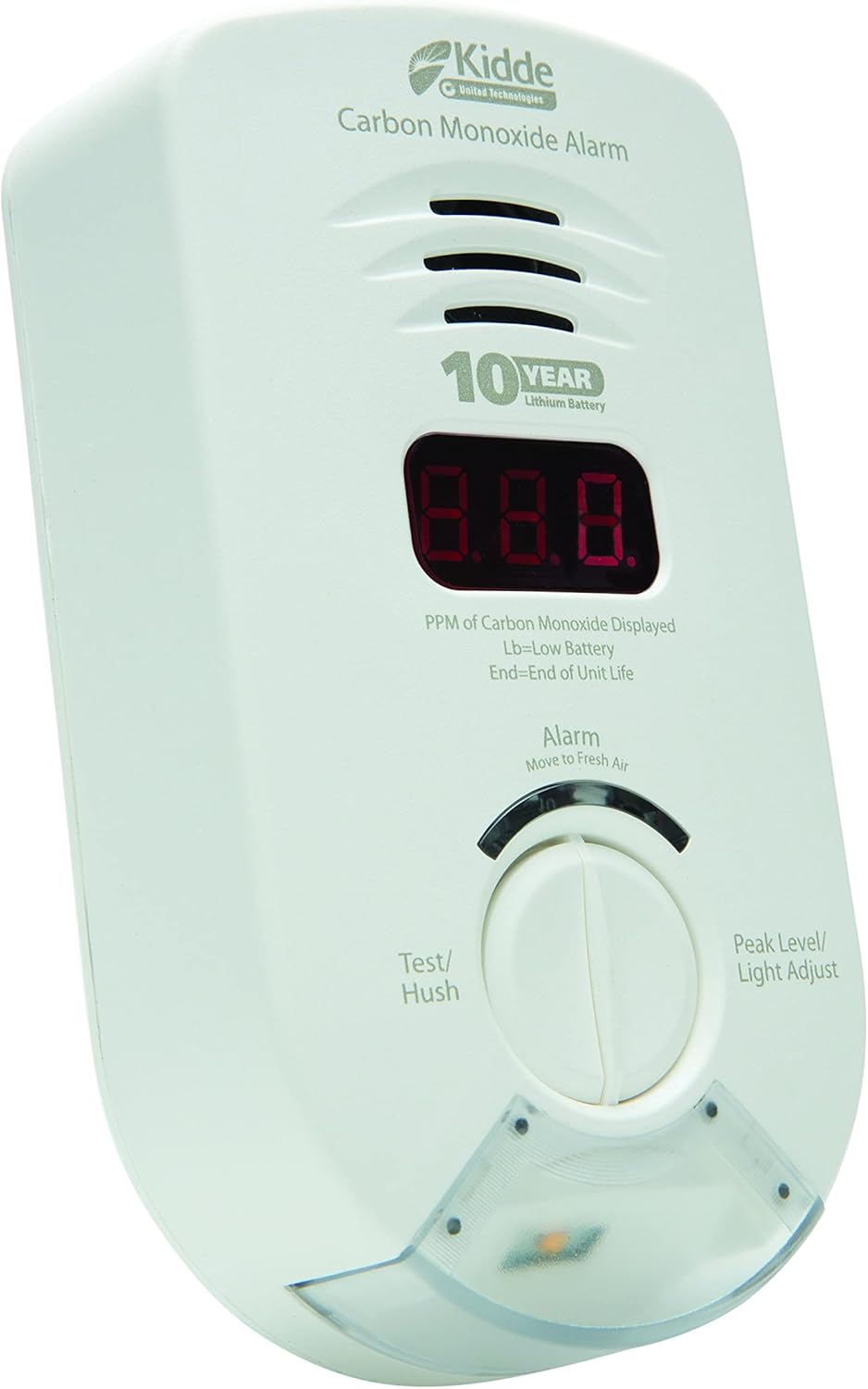 Carbon Monoxide Detector, AC-Plug-In with Lithium Battery Backup, Digital Display, Pack of 2 T560966