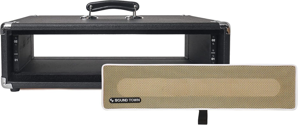 2U Amp Rack Case, 12.5 Depth, Black H12098