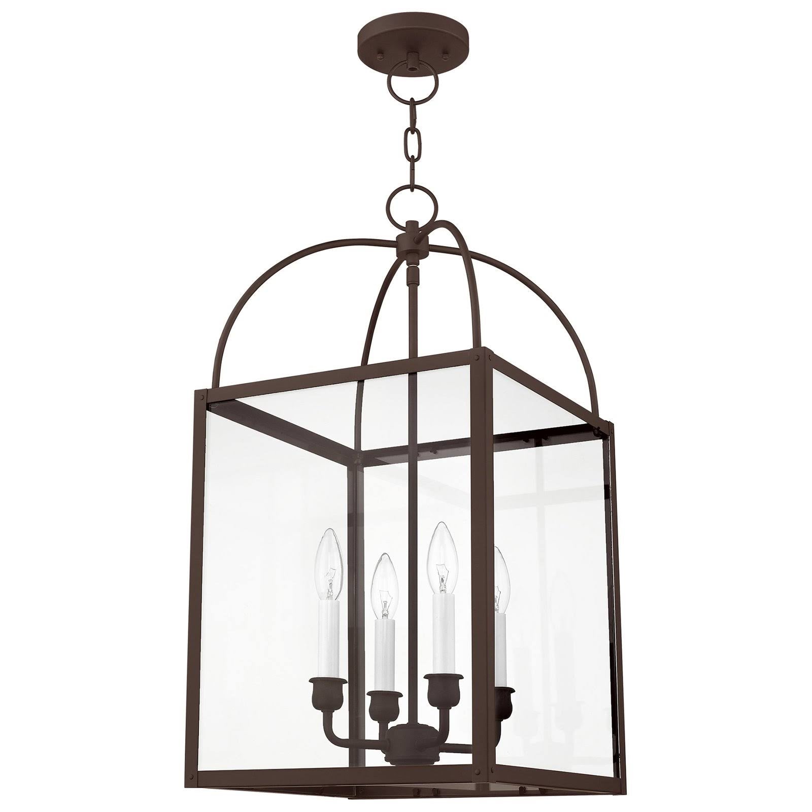 4 Light Black Chain Lantern K1818