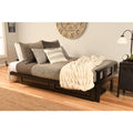 Black Finish Sofa with Storage and Removable Linen Mattress Cover R678