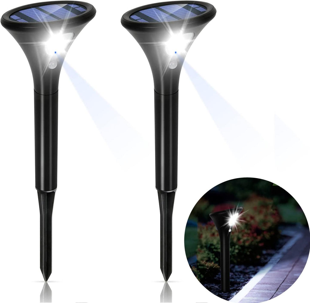 Black Solar Powered Pathway Lights W52308