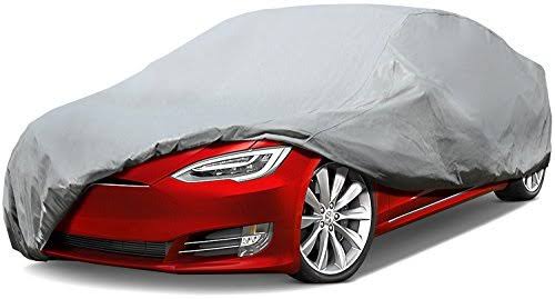 7 Layer Gray Universal Sedan Cover with Cotton R61449
