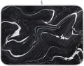 Marble Black and White Dish Drying Mat, 18x24Inch P673