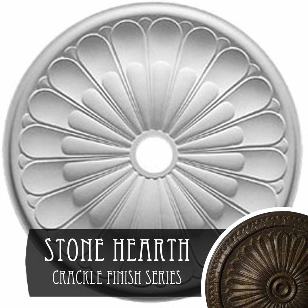Stone Heart Ceiling Medallion U3466