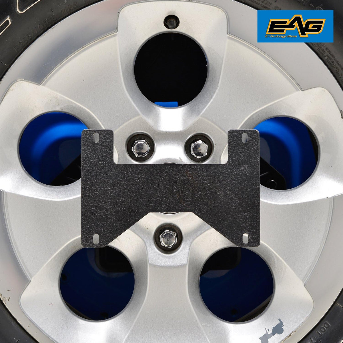 Rear License Plate Relocation Bracket on Spare Tire Carrier Pack of 2 B92359