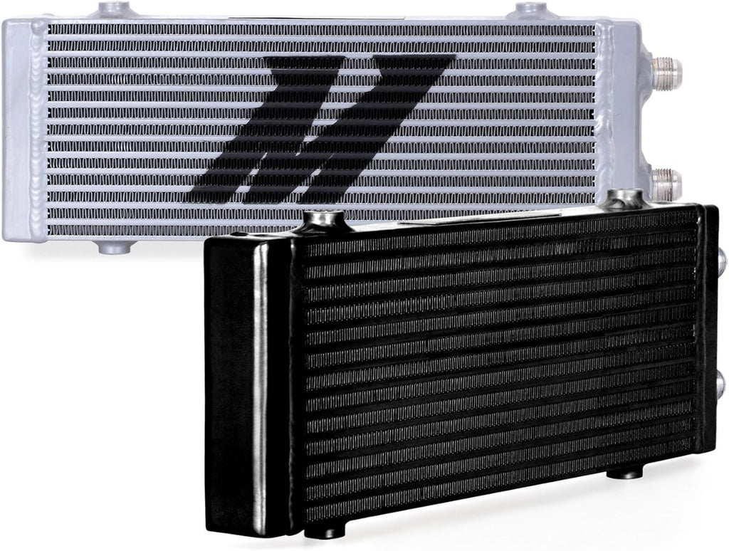 Universal Dual Pass Bar & Plate Oil Cooler Heat Exchanger Small Silver Q8930