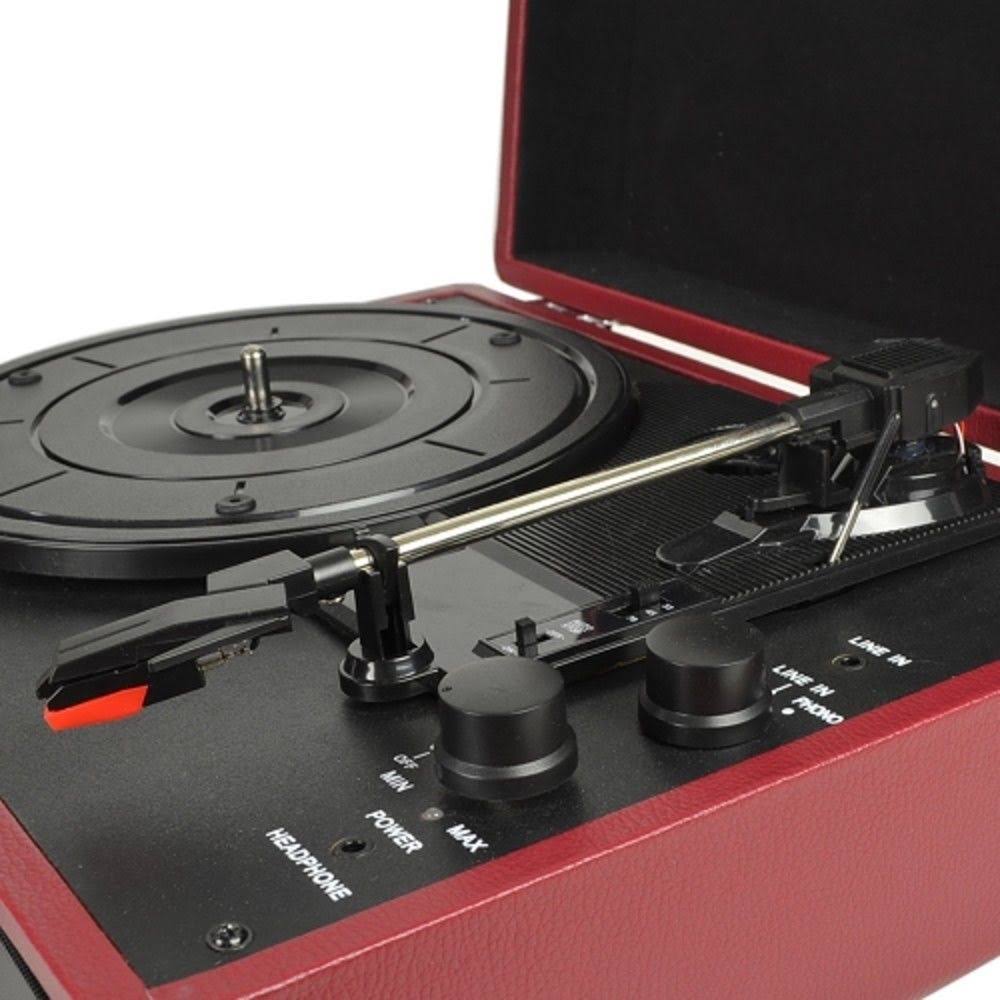 Bluetooth Suitcase Record Player with 3-Speed Turntable A3059