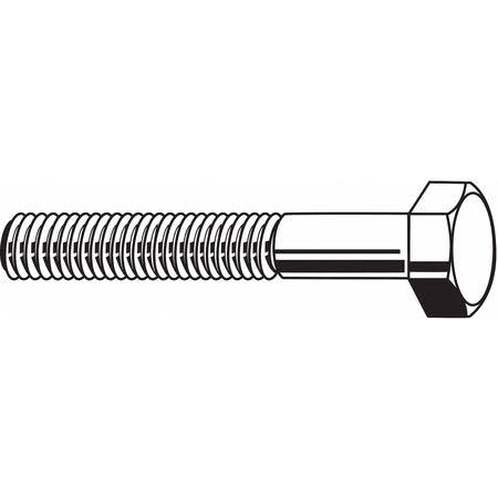 1/2-13X5-1/4 Steel Hex Head Cap Screw, Grade 8, Plain, Pack of 65 O12797