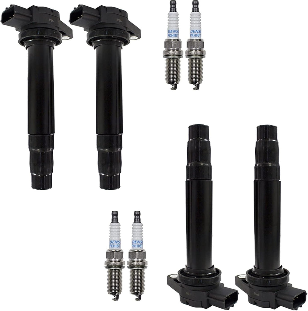 4pcs Racing Ignition Coil Pack And Platinum Spark Plug Compatible with Nissan Sentra 2000 2001 1.8L J8821