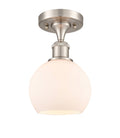 Brushed Satin Nickel Semi-Flush Mount Light C185