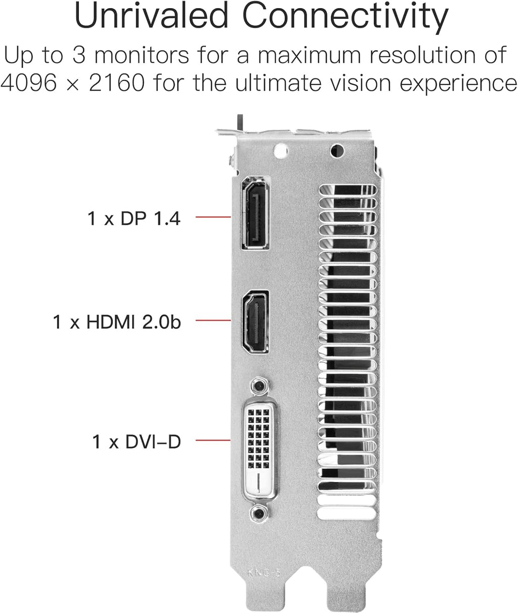 AMD Radeon RX 550 Graphics Card, 4GB, GDDR5, 128 Bit, PCI Express 3.0 X8, DP/HDMI/DVI-D M54286