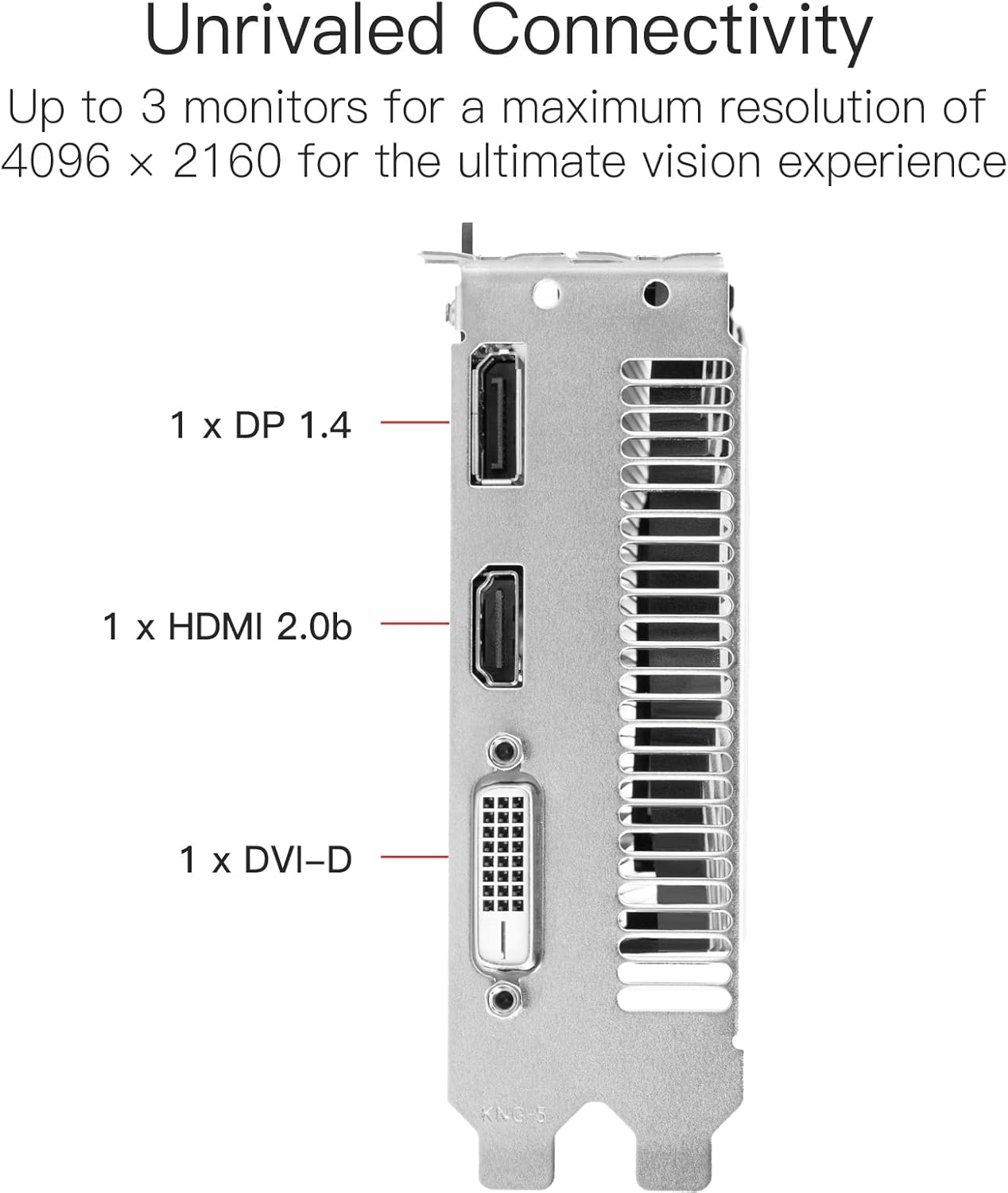 AMD Radeon RX 550 Graphics Card, 4GB, GDDR5, 128 Bit, PCI Express 3.0 X8, DP/HDMI/DVI-D M54286