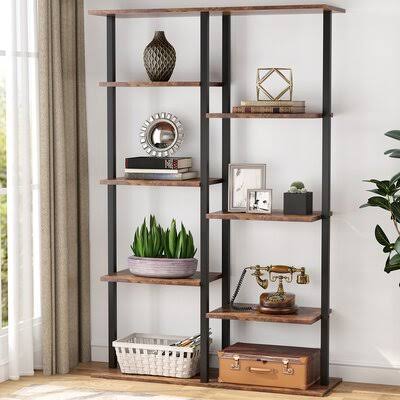 White Metal Etagere Bookcase I4230