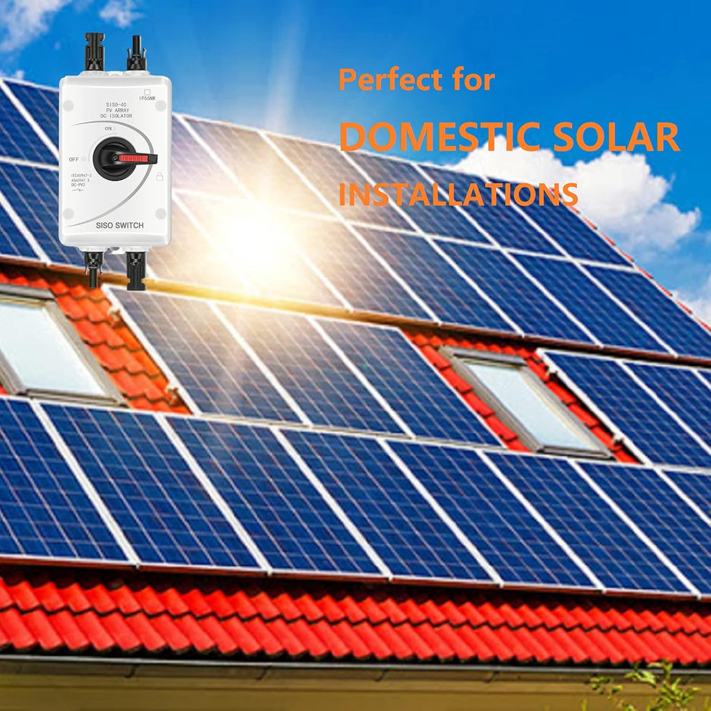 Solar Combiner Box 32A PV DC Isolator Switch DC Disconnect Waterproof IP66 V99291