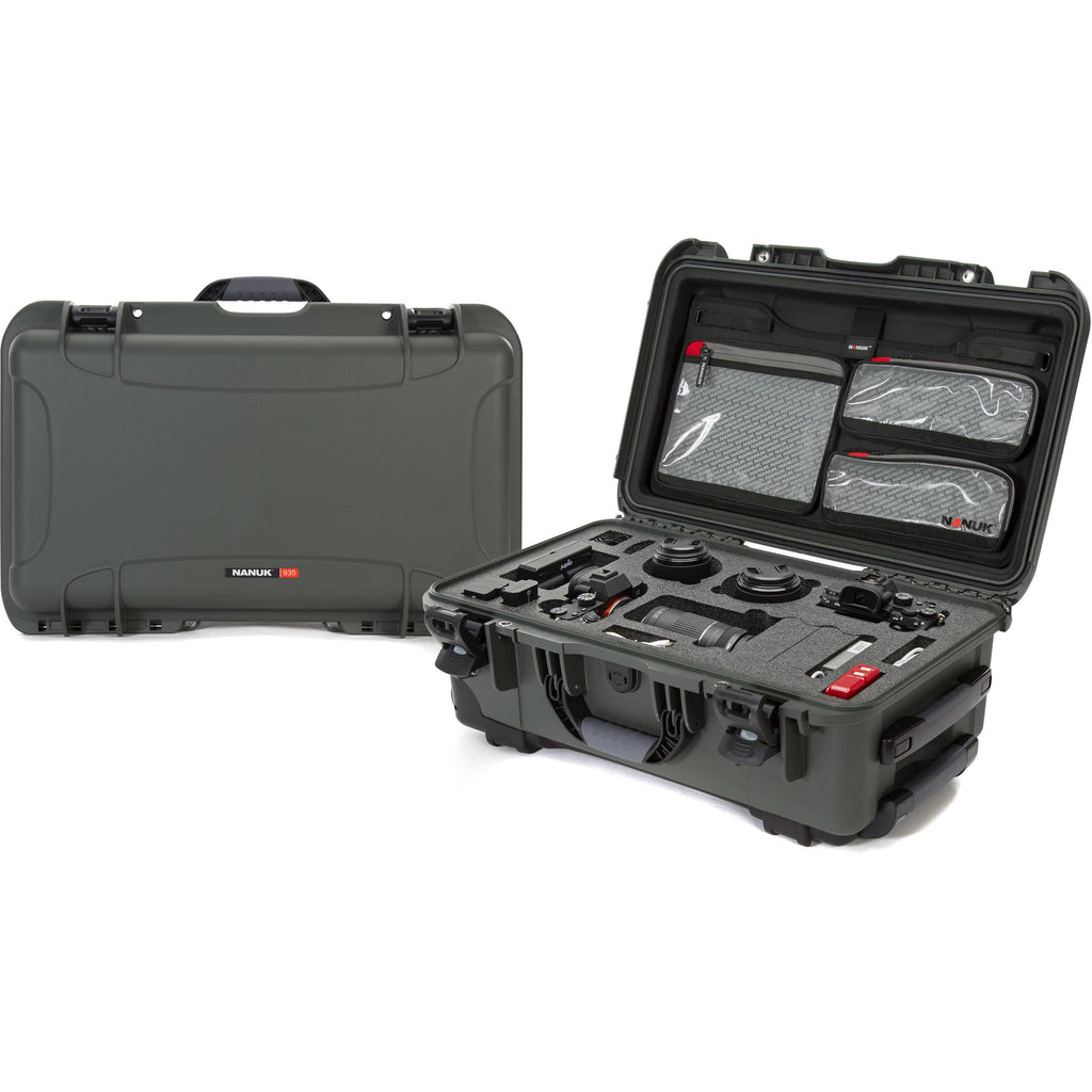 Olive DSLR Camera Case with Lid Organizer G657613