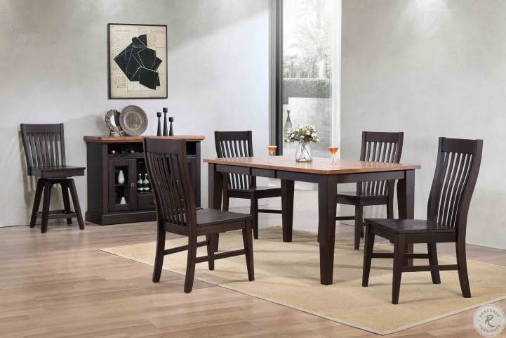 Black Oak Counter Stool Set of 2 U155040