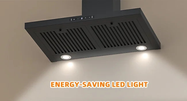 Stainless Steel Wall Mount Range Hood 30 Inch 600 CFM 3 Speed Ducted Ductless Convertible A68383