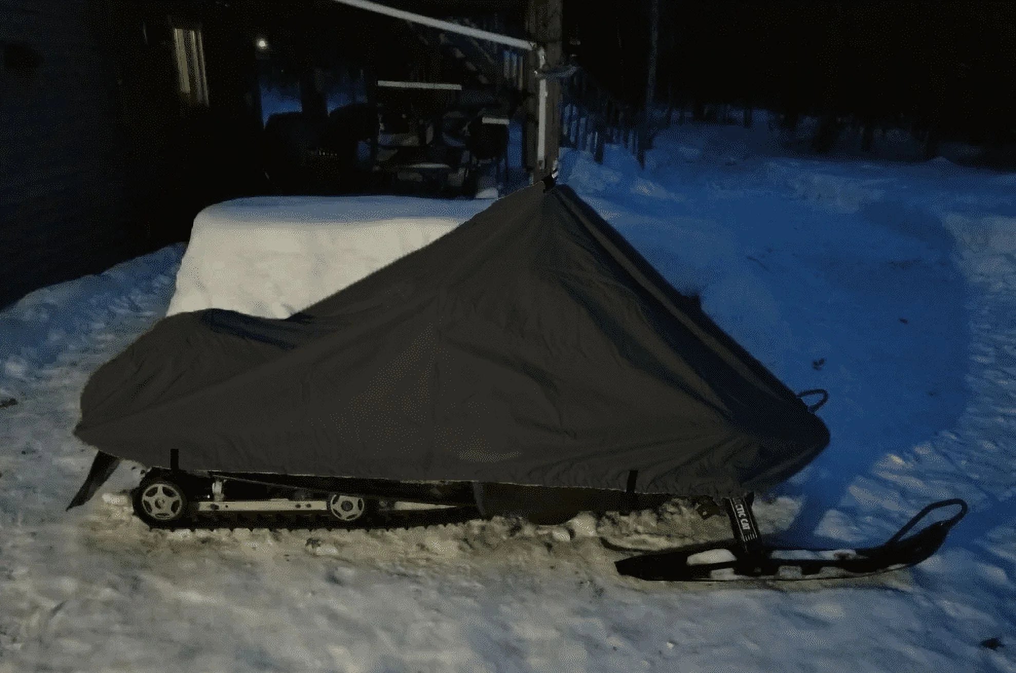 200 Denier All Black Snowmobile Cover V49744