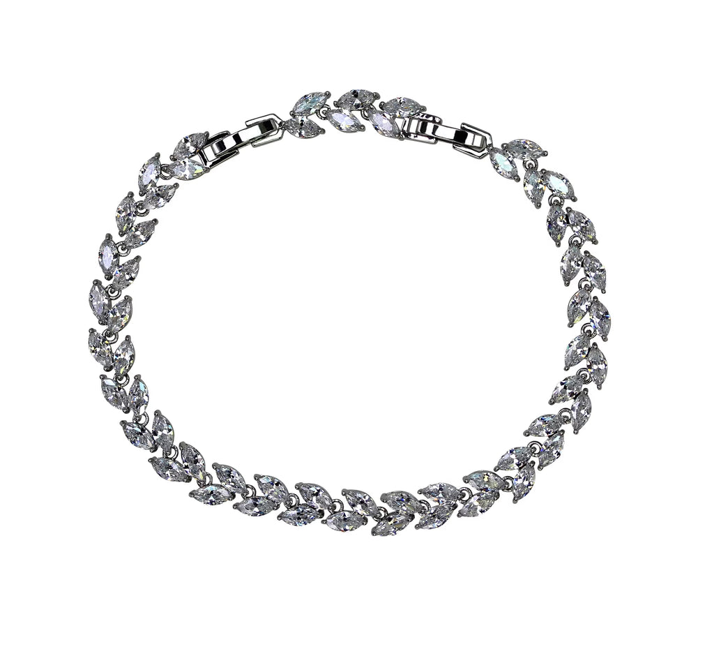 Clear CZ Crystal Tennis Bracelet X745865