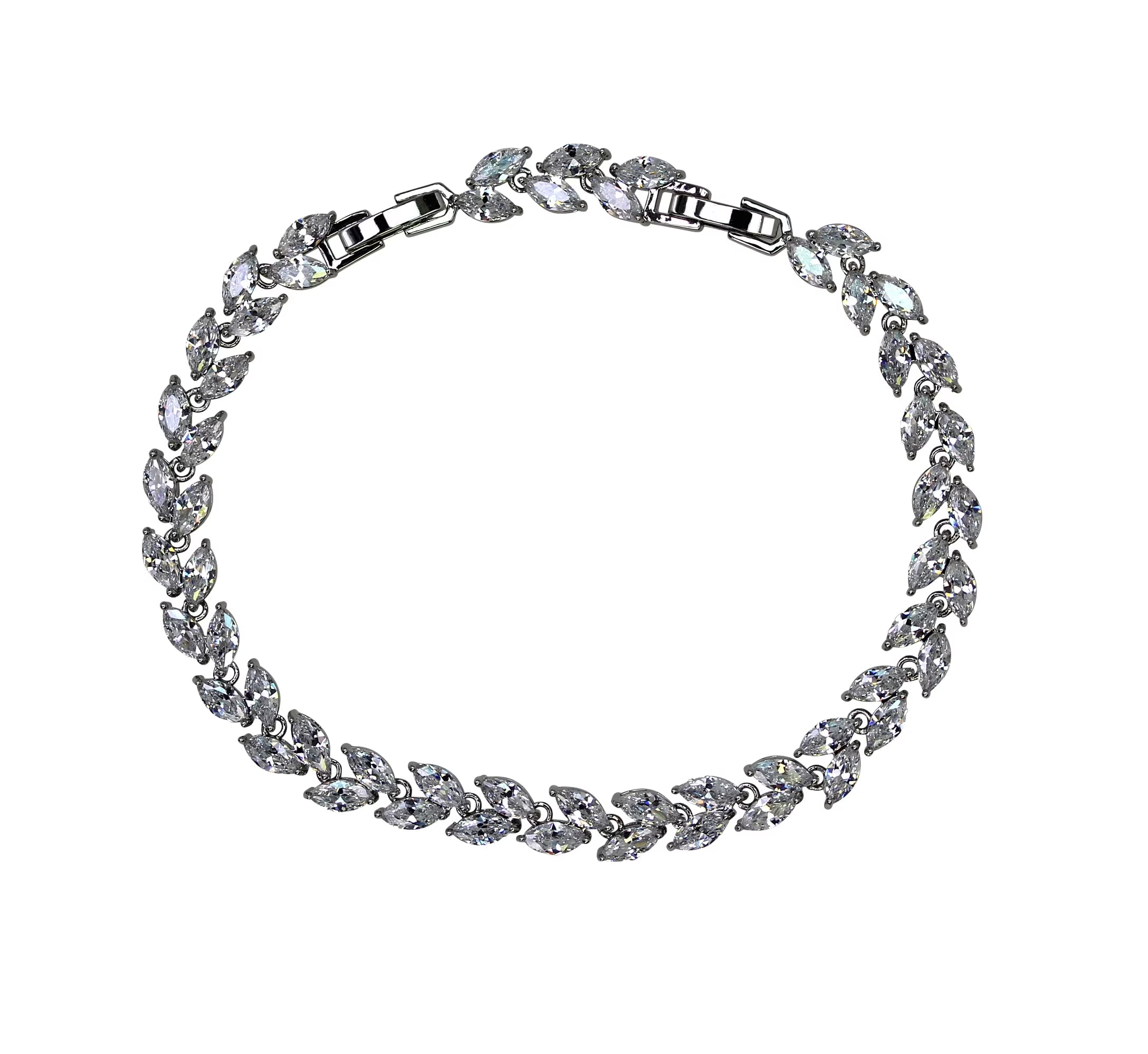 Clear CZ Crystal Tennis Bracelet X745865
