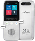 Lexibook NTL3000 Interpretor 2-137 Languages Instant Voice, Photo, Memo Translation, Multilingual Portable Speaking, Earphones J S219