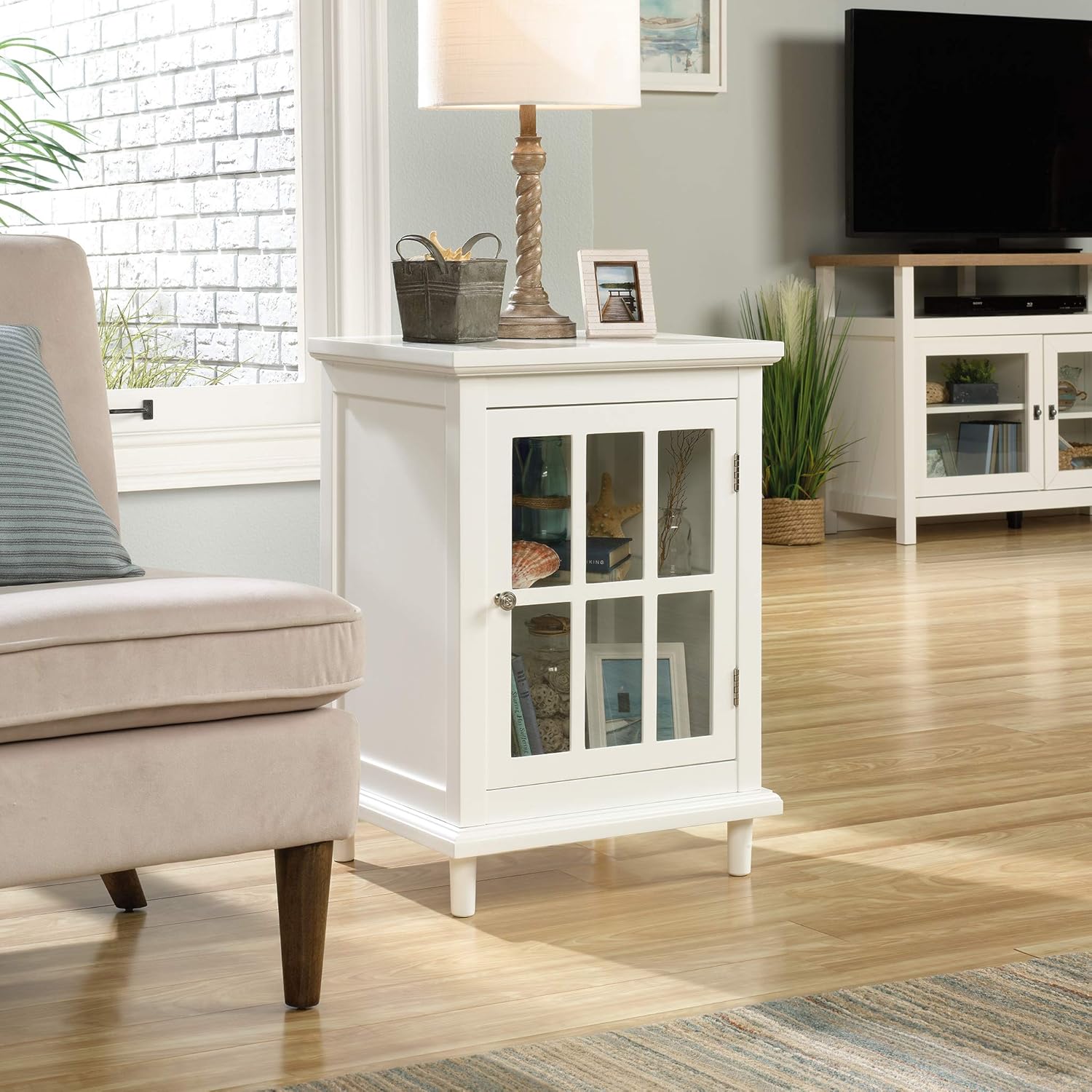 White Display Cabinet L9275