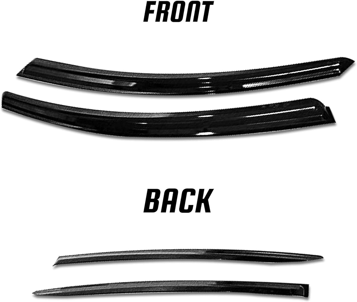 Set of 4 Acrylic Side Window Vent Visor K1516