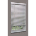 Cordless Faux Wood Blind, white, 24-1/4x22w x 5 D345022