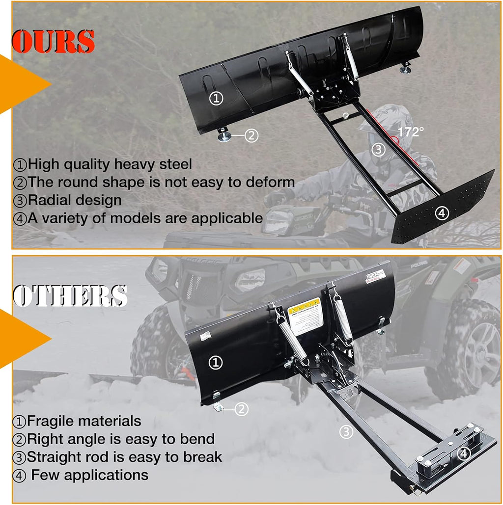 Universal Steel Snow Plow Kit for Pickup Trucks UTV ATV 50 Inch A2857