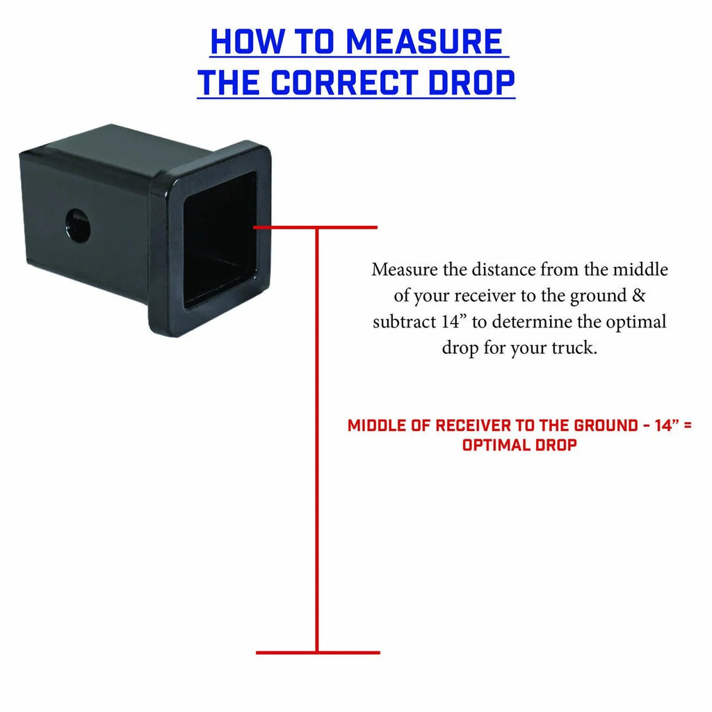 Adjustable 12.5" Drop Hitch for 2" Receiver F466136
