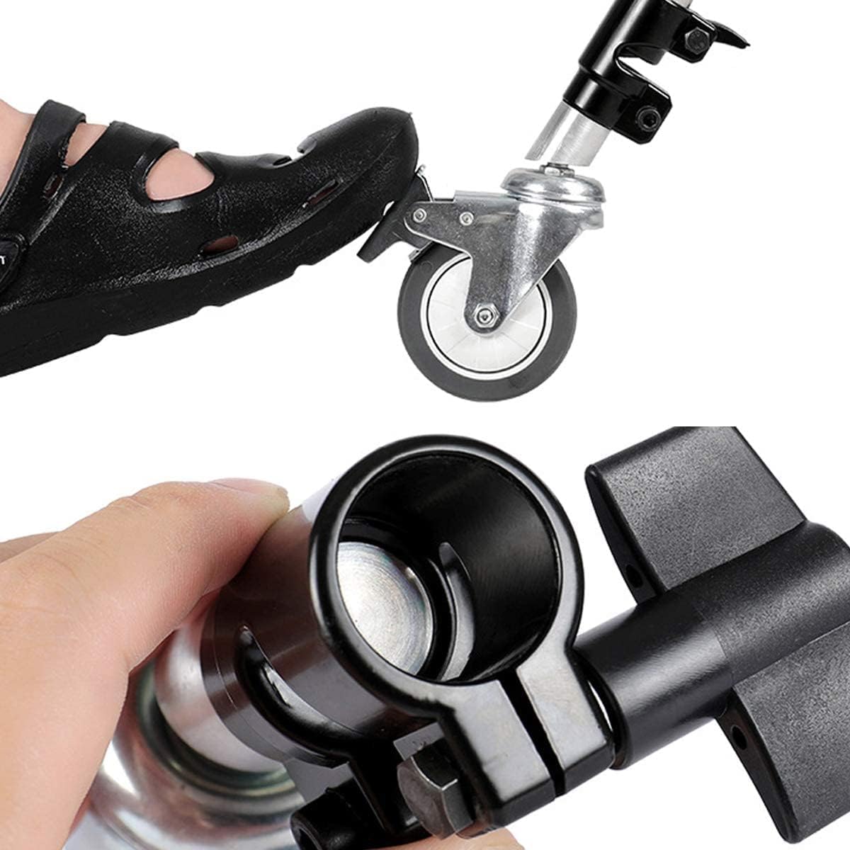 3pcs All Metal Swivel Caster Wheels Set with Brake Q35454
