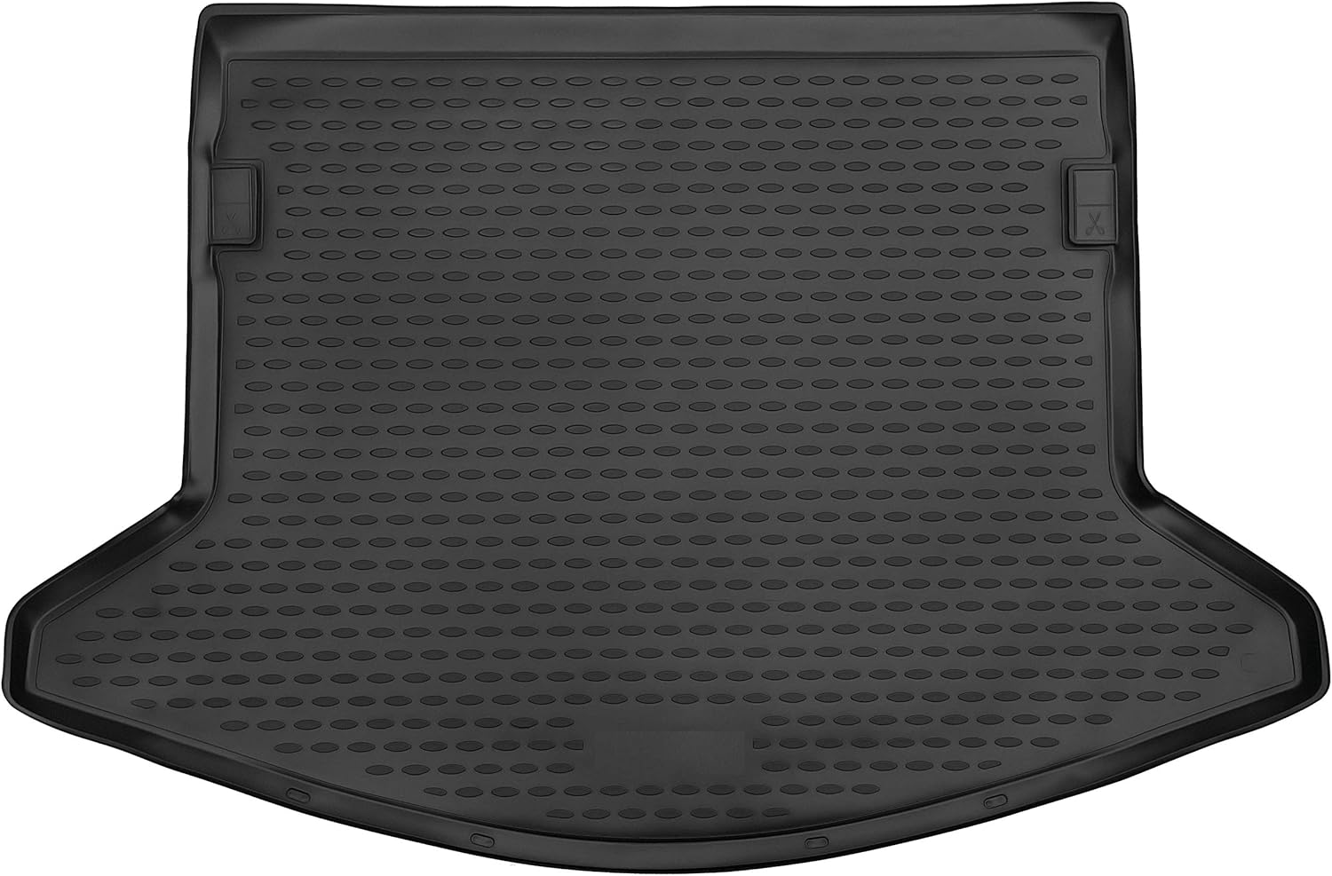 Black All Weather Cargo Trunk Liner Floor Mat Pack of 2 X882242