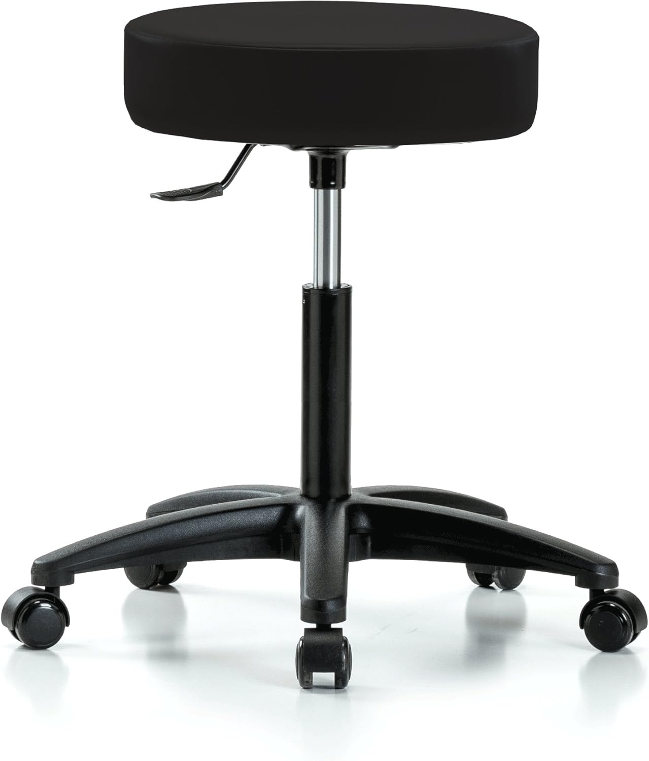 Rolling Swivel Stool with Foot Ring, Counter Height, Cinder Fabric J207082