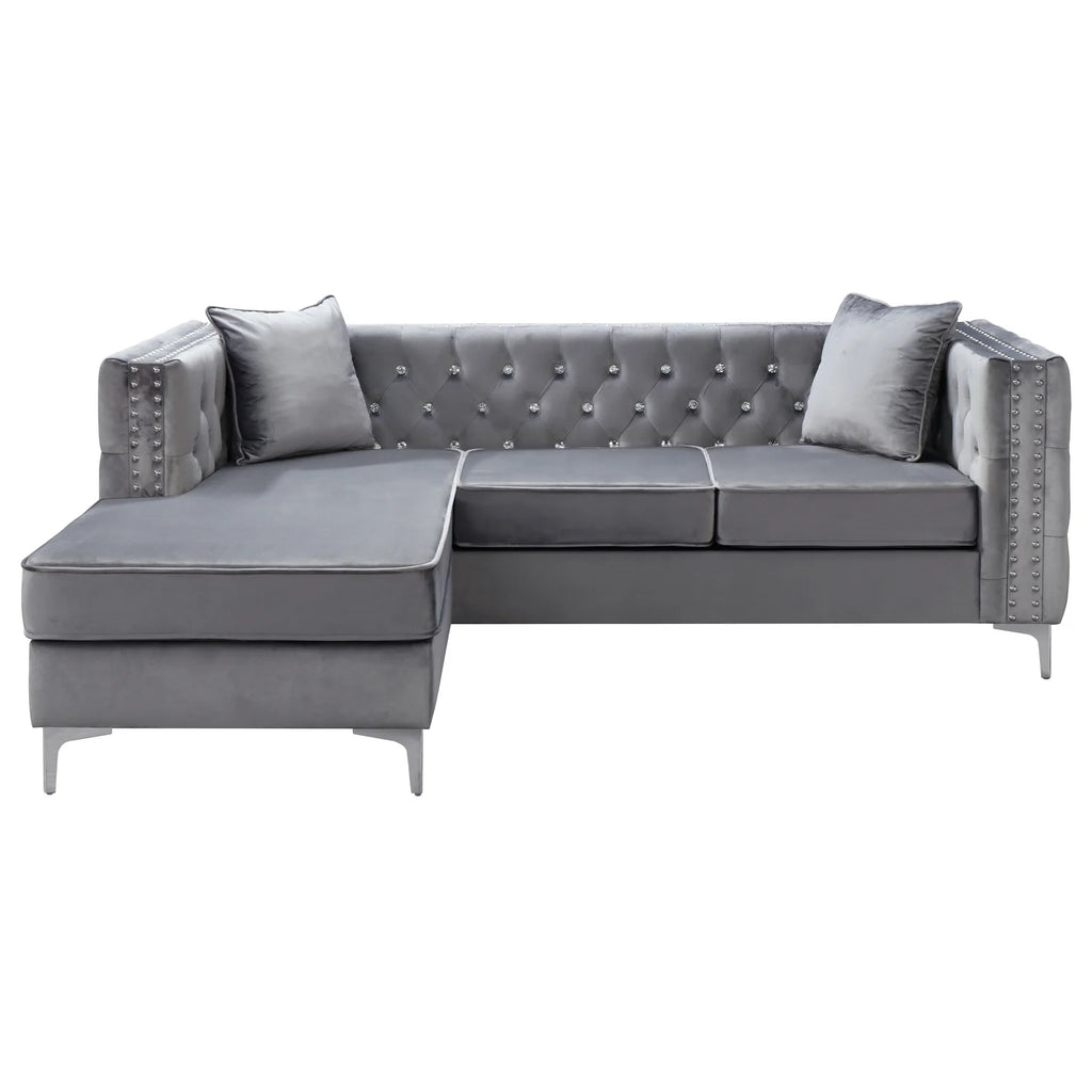 Gray Sofa Chaise I625030