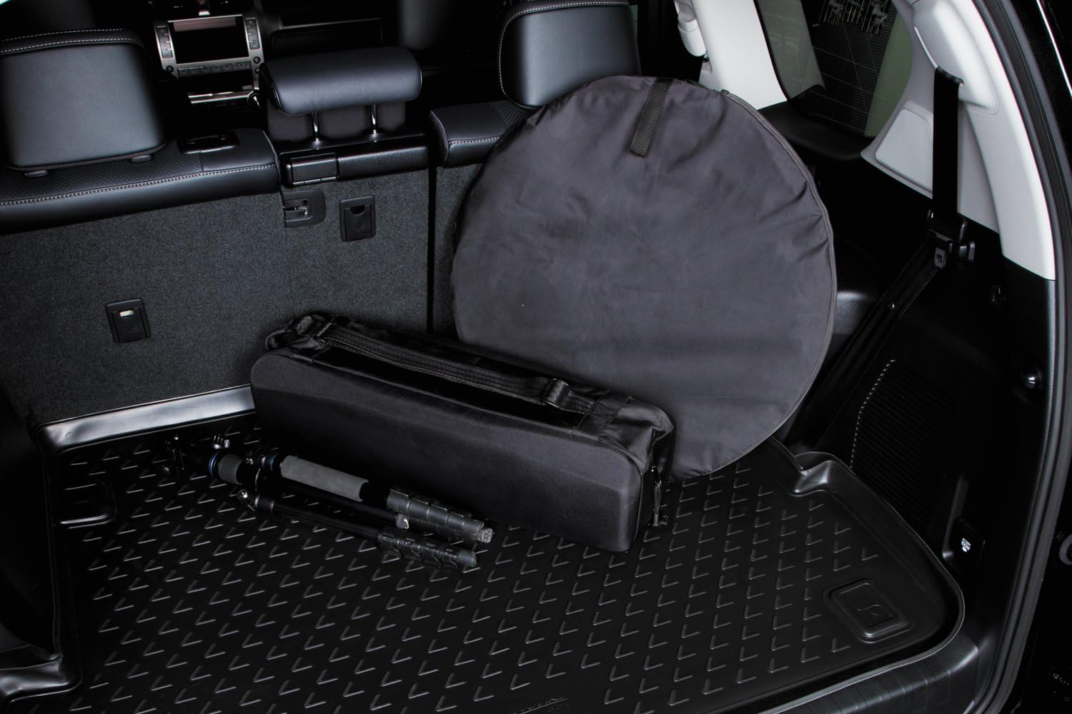 Black All Weather Cargo Trunk Liner Floor Mat Pack of 2 X882242