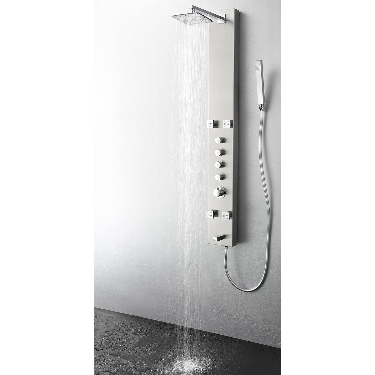 Stainless Steel Thermostatic Shower Panel P6269