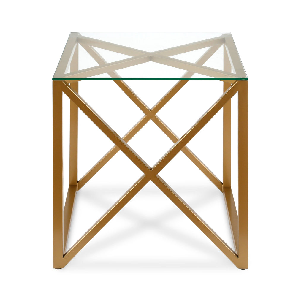 Brass Side Table Q857
