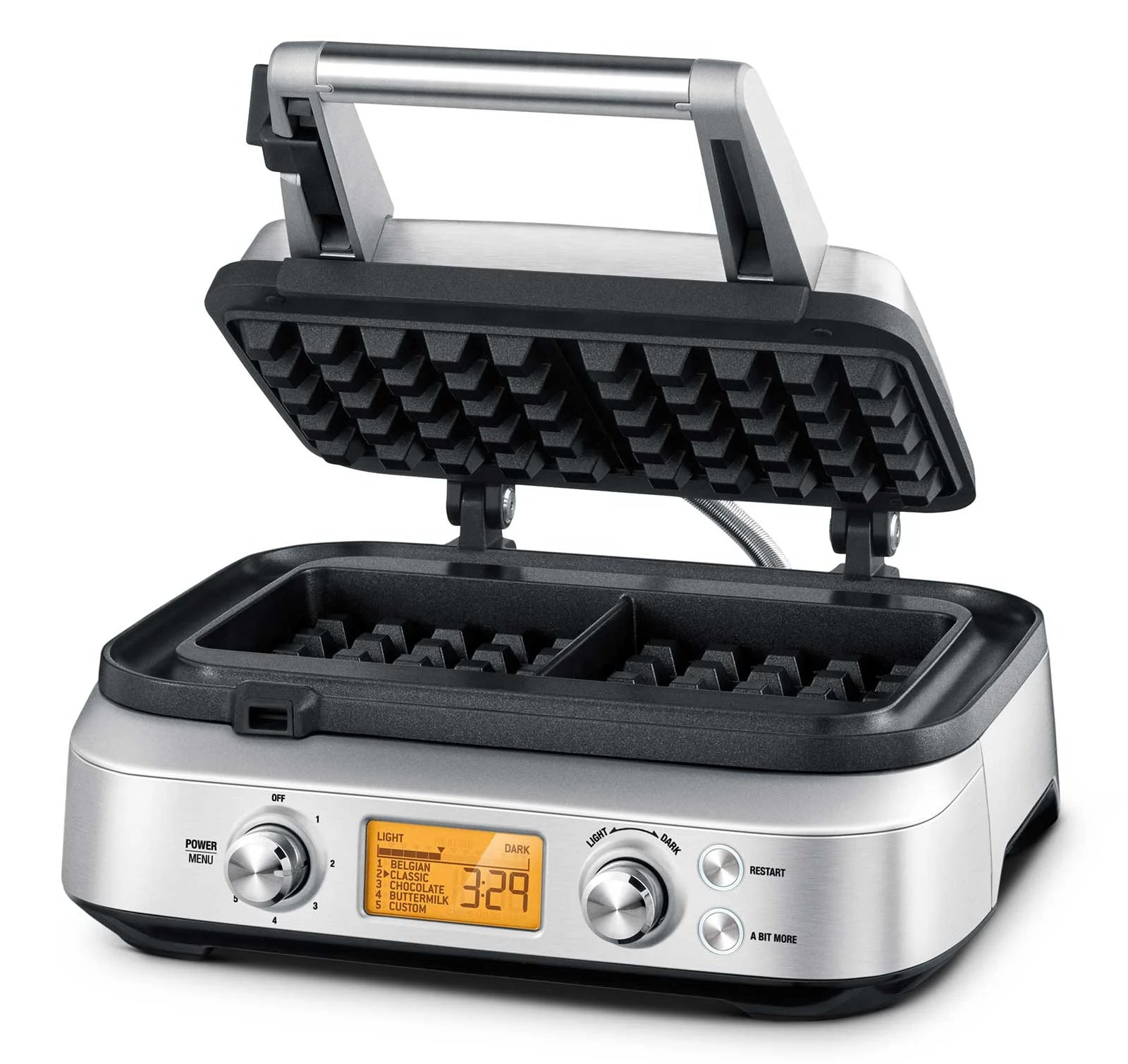 Brushed Stainless Steel 2 Slice Waffle Maker U580693
