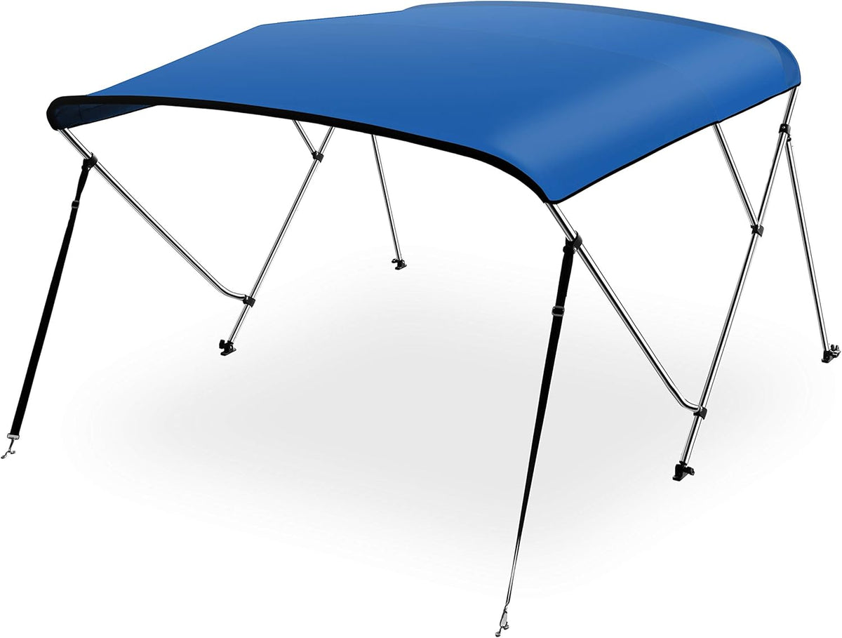 Royal Blue 4 Bow Bimini Top Boat Canopy with Storage Boot W2128