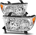 Chrome Housing Amber Reflector Headlight Assembly T130